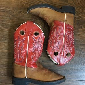 boys red cowboy boots